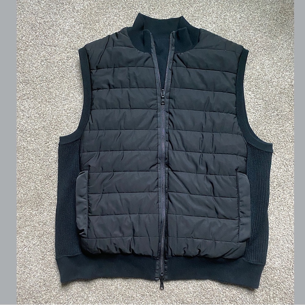 🎉Banana Republic Reversible Men's Classic Vest, Men’s Large, Black
